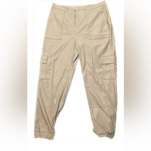 Fashion Nova Taupe Pleather Cargo